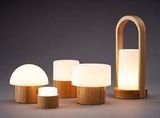Duni LED lampička Sister Bamboo, 110x110mm, 4ks/ba
