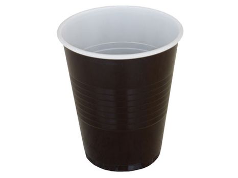 Automatový pohár hnedo-biely 0,18l, 100 ks / ba
