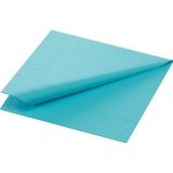 Duni Papierové servítky mentolovo modrá 24x24cm, 3-vrstvové , 2000 kusov v kartóne