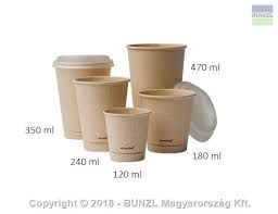 Duni pohár na kávu EcoEcho sweet cup 240ml, 50ks/ba x 16 balíkov v kartóne