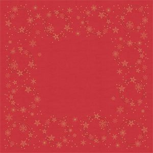 Duni Shining star red dunicel obrus 84x84cm