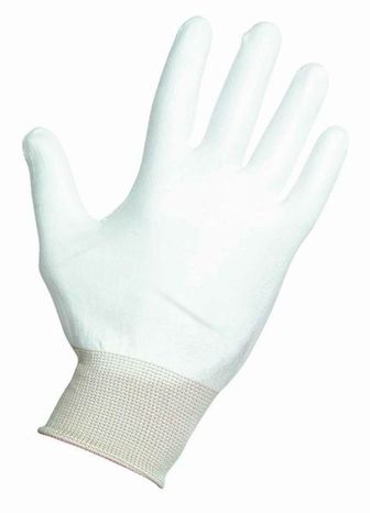 ESD rukavice biele Palm Fit L