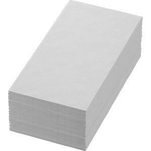 Duni Jednofarebné servítky biele 40 x 40 cm,1/8 skladané , 2-vrstvové, 300 ks / ba