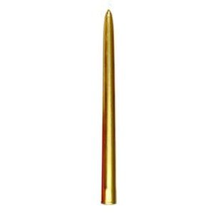 Konická sviečka antique zlatá 260 x 22 mm , 10ks/ba