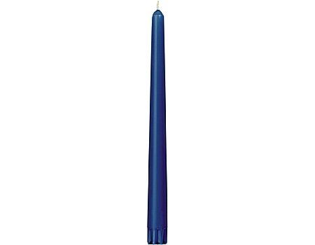 Duni Konické sviečky tmavo modrá 250 x 22 mm, 50 ks / ba
