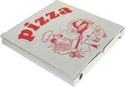 Krabica na pizzu z vlnitej lepenky 33 x 33 x 3 cm, 100ks/ba Typ -6