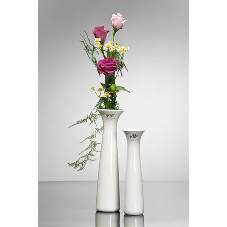 Váza biela výška 24cm, priemer 6,5cm