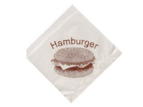Vrecká na hamburger 16 x 16 cm, 500 ks / ba